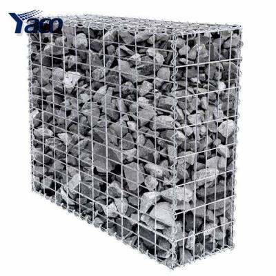 China Easily Assembled 3mm 4mm 5mm 6mm Iron Wire Mesh Grid Panel Gabion Rock Wall Cage Gabion Retaining Wall for sale