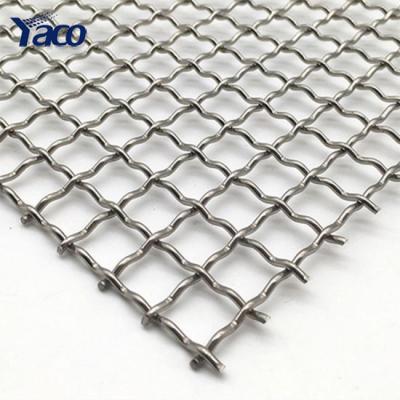 China Plain Weave SS Crimped Wire Mesh Spring Wire Screen Taking Small Hole Crimped Stainless Steel Wire Mesh for sale