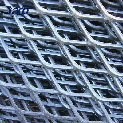 China Anti-Corrosion Hex Hole Galvanized Steel Diamond Expanded Metal Mesh Grill for sale