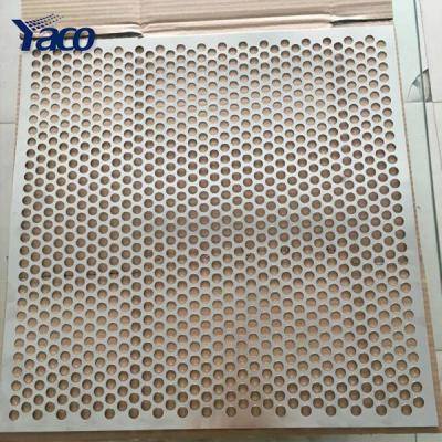 China Corrosion Resistance 1/4 1/2 Inch Hole Perforated Stainless Steel Sheet Punched Metal Screen Wire Mesh for sale