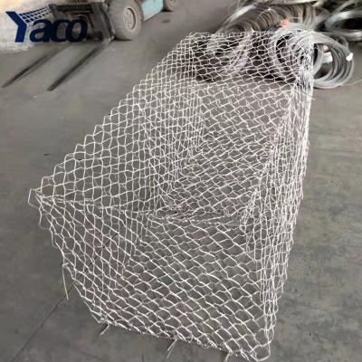 China Gabions 2x1x1m Galfan Wire PVC Coated Hexagonal Gabions Wire Netting for sale