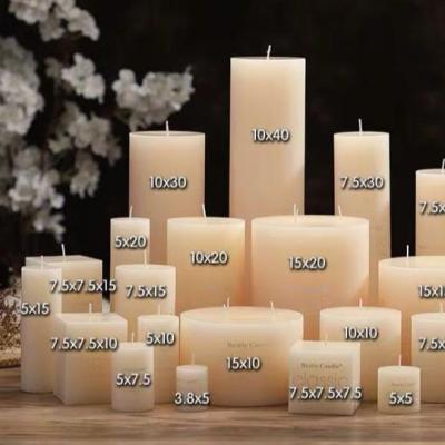 China Popular Promotional Custom Logo Tasteless Square Candles Small Size Candle Box for sale