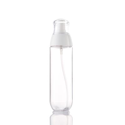 China Household Products Personal Care Pump Spray Mist Fine 100ml Round Shampoo Petg Clear Plastic Bottle for sale