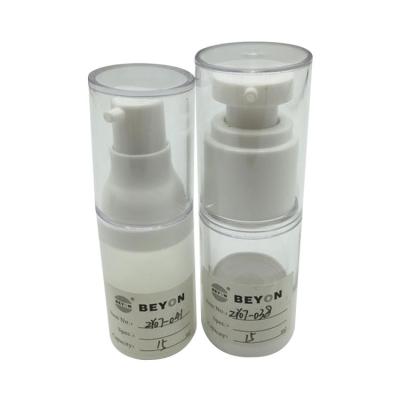 China White Household Products 15Ml Airless Pump Cosmetic Shampoo Double Tube Bottle Bottle for sale