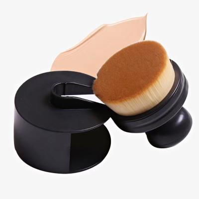 China Beauty Care Makeup Tools 3D Contour Curved Brushes Seal Shape Foundation Makeup Brush for sale