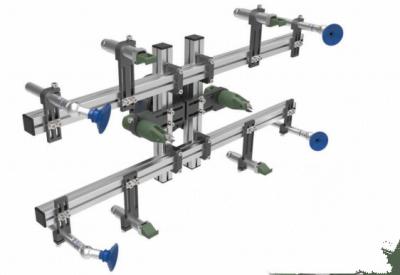 China Sistema de fijación de inyección brazo del robot blanco y azul en venta