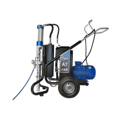 China Paint Spray Gun TUBAO-A7 Hydraulic Plunger Paint Sprayer Airless Wall Putty Machine for sale