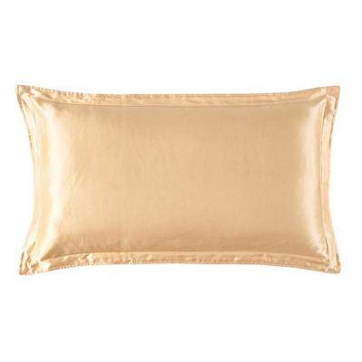 China 30MM Oxford Solid Colors Pillow Case Cover Pillowcase Front Side 100% Silk Satin Back Anti-Static for sale