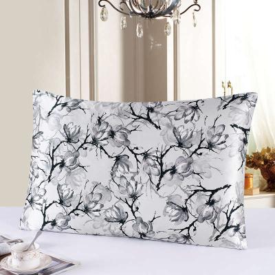 China Anti Dust Mite Silk Pillowcase Printing 16MM Both Sides Mulberry 100% Silk Pillow Case With Hidden Zipper for sale