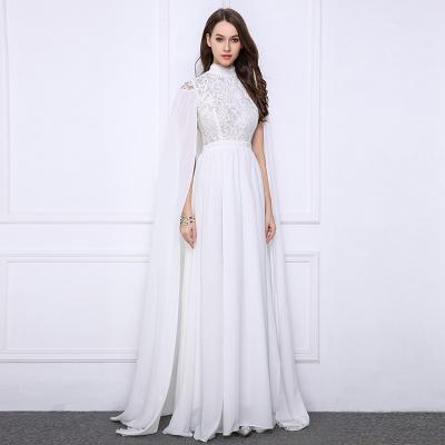 China Turkey Long Elegant Anti-Static Women Spring New Arrival Wedding Dress Muslim Bridesmaid Evening Dress for sale