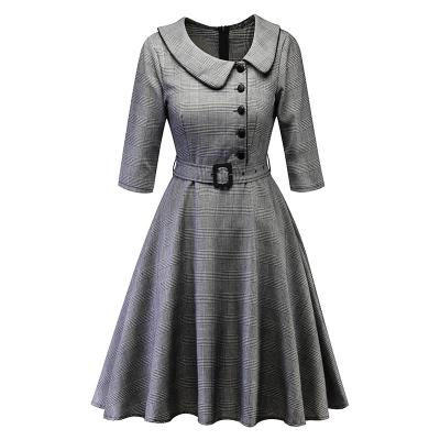 China Anti-static hot sale fabric type cotton dress for women 2021 women dresses casual autumn for sale