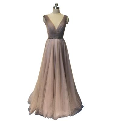 China Anti-Static Custom OEM&ODM Elegant Formal Dress Evening Dresses Charming Backless A-line Women Summer Long for sale