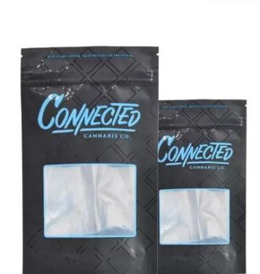 China Custom printed resealable plastic tobacco pouches bag with zip lock for sale