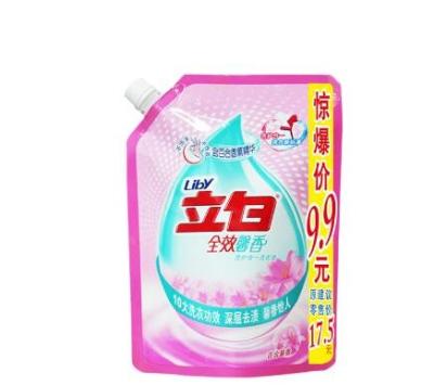 China Custom Printing Household Liquid Package Reusable Leakage Proof Stand Up Plastic Detergent Spout Pouch for sale