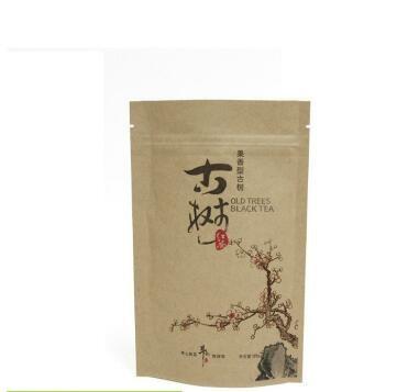 China Hotsale aluminum foil stand up zipper coffee packaging bag/gusset coffee brown kraft paper body scrub bag food for sale