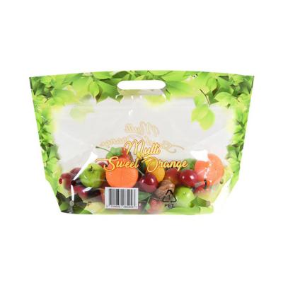 China Customized Fruit OPP Packaging plastic k Pouch for grape/cherry/fruit Packing with Hanger Hole for sale