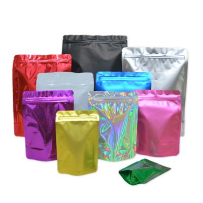 China Various Size Matte Aluminum Foil Plastic Ziplock Heat Sealable Stand Up Food Storage Bag for sale