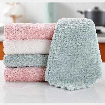 China Durable Strong Absorbent Wipes Non-Linting Non-Oily Kitchen Microfiber Dish Wash Wet And Dry Cleaning Cloth for sale