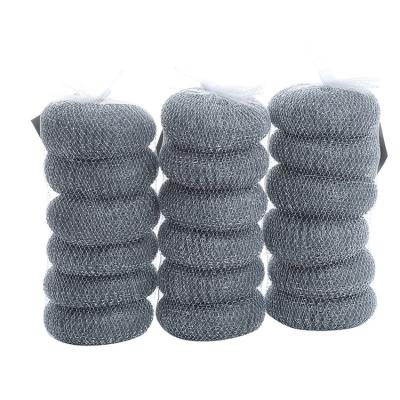 China Sustainable Straining Scrubber Products Hot Wool Galvanized Scrubber Wire Galvanized Eco-Friendly Kitchen Scrubber Ball Feature Cleaning Ball for sale