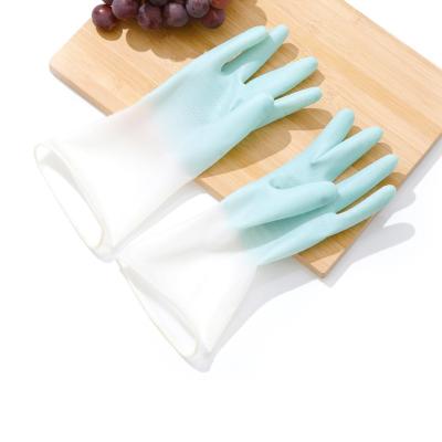 China Gloves Classic Kitchen Dishwashing Household Housework Cleaning Gloves Thickened Dishwashing Gloves Wholesale for sale