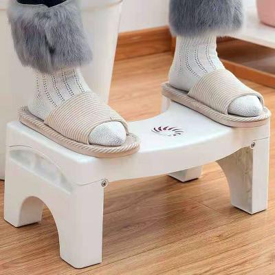 China Older Thickened Bathroom Foldable Children's Foot Stool With Aromatherapy Box Non-slip Bathroom Toilet Plastic Folding Stool for sale