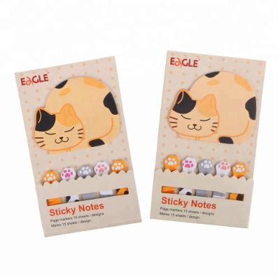 China Eagle Hot Sell Self Adhesive Sticky Notes with Page Markers for School Stationery for sale