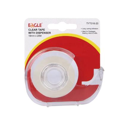 China Bag Sealing Promotion Adhesive Film Tape Dispenser 18mm x 20M Automatic Tape Dispenser With Clear Tapes for sale