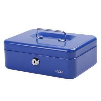 China Small Size Eagle Safety Cash Box Stationery Metal Safes Deposit Cash Box for sale