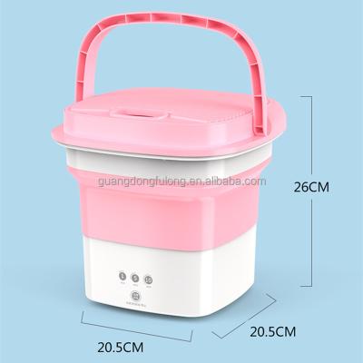 China Hotel New Arrival Hotsell Portable Business Mini Washing Machine Mini Folding Wash Bucket Household Personal Moving Seal for sale