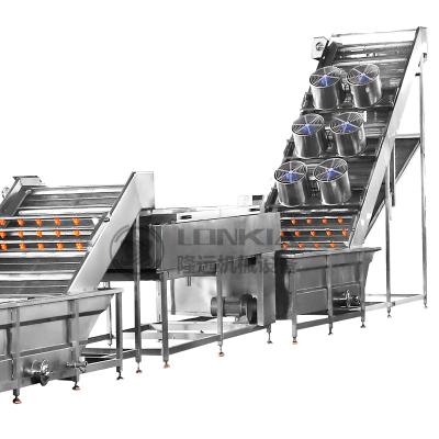 中国 Fruit and Vegetable Washing and Processing Line Fruit and Vegetable Bubble Cleaning Machine line 販売のため