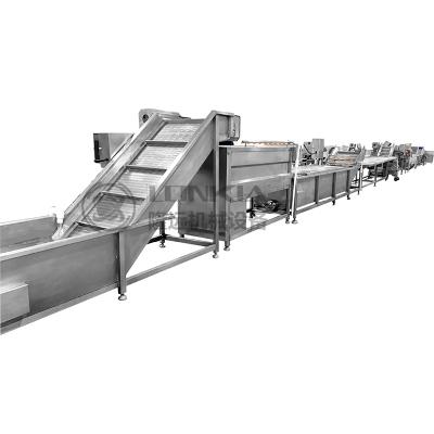 中国 Carrot Radish Ginger washing peeling cutting machine line vegetable processing line 販売のため