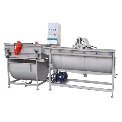 China factory price Vortex Type Vegetable And Fruit Washing Machine Vibration Dewatering Machine Te koop