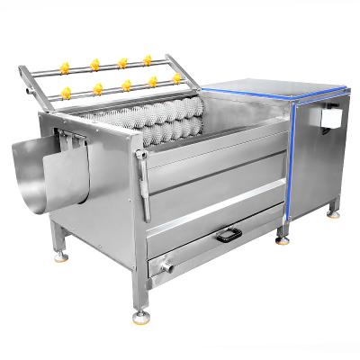 中国 automatic potato washing and peeling machine brush type potato washing and peeling machine 販売のため