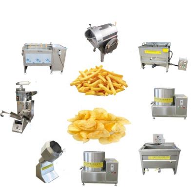 China Top quality frozen potato chips making machine french fries machinery à venda