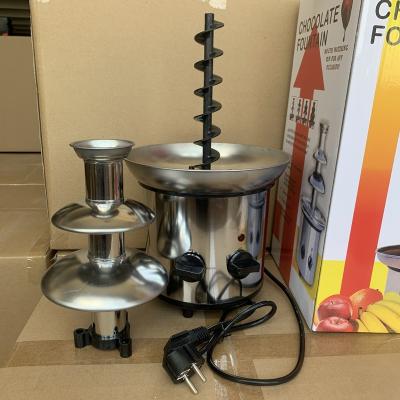 China logo304 stainless steel outdoor custom professional wedding party hotel high power chocolate fountain for sale