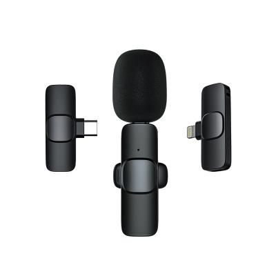 China 2022 New Mobile Portable Podcast Lapel Microphone Accessories Small Lapel Lavalier Radio Recording Microphone For Mobile for sale