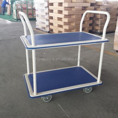 China Transport Cargo China Factory Double Layer Cheap Platform Hand Truck PH1510 for sale