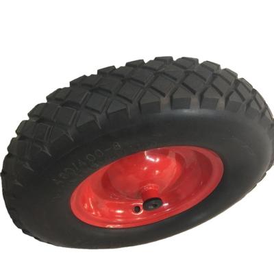 China manufacturer high quality solid pu wheelbarrow wheels 16