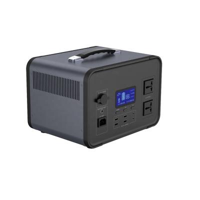 China Portable Security/Monitoring/Alarm LiFePO4 Battery UPS Power Supply AC 1000W Solar Charging Energy Storage for sale