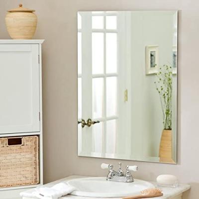 China Wedding Large Frameless Mirror With Beveled Edge Rectangle Wall Mirror for sale