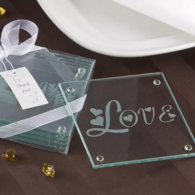 China High Quality and Cheap Price Material Easy Viable Clean Glass Cutting Board Mat Set Drinks Cup Mat Beverage Reminder Pad Best on Sale for sale