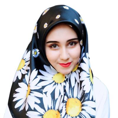 China Yibu leopard scarf 90cm malaysia turban scarf muslims square hijab wholesale chain printing big shawl leopard shawl for sale