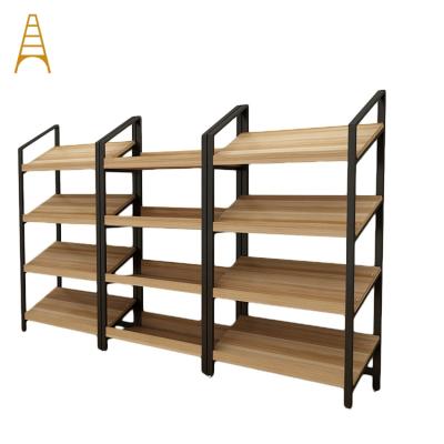 China Modern Bookcases Style Design Floor Metal Book Dividers Shelf Rack for sale