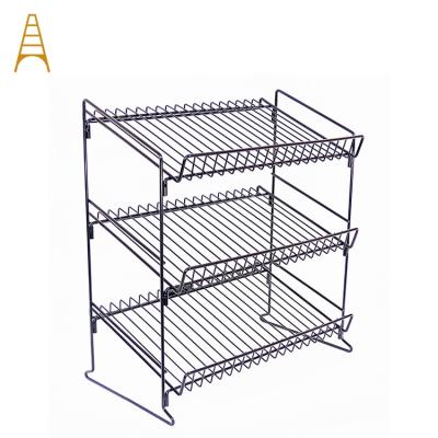 China High Quality Countertop Wire Metal Snack Banana Chip Display Rack Potato Chip Display Rack AF-WR23 zu verkaufen