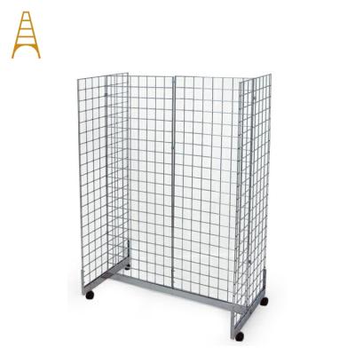 China Custom Multiple Styles Metal Wire Grid Billboard Stand Holder AF-MR10 zu verkaufen