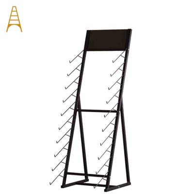 China Wholesale High Quality Laminated Marble Tile Display Rack Floor Stone Tile Display Rack zu verkaufen