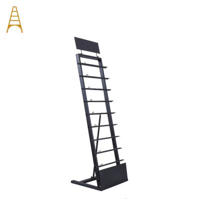 Cina Marble tile display rack metal floor ceramic tile exhibition rack display rack showroom for sale in vendita