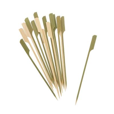 China Style Eco-friendly Biodegradable BBQ Paddle Heat Resistance Food Grade Bamboo Skewer for sale