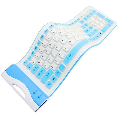 China Wireless Folding Keyboard 107 Full Size Portable 2.4g Folding Keyboard For Tablet PC Mobile Phone for sale