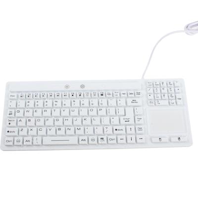 China IP68 Keypad USB 2.0 Silicon Rubber Computer Digital Waterproof Dustproof Cable Medical Keyboard for sale